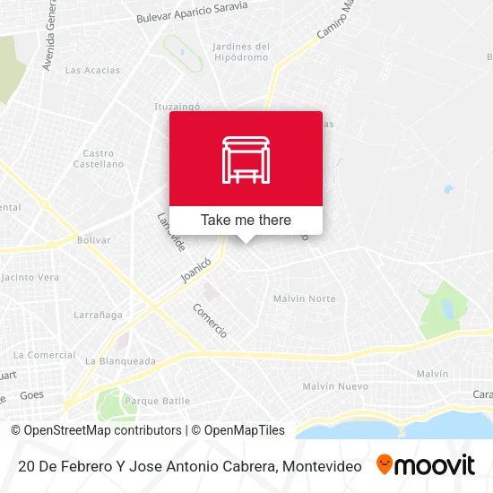 20 De Febrero Y Jose Antonio Cabrera map