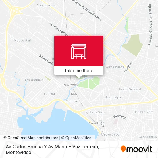 Av Carlos Brussa Y Av Maria E Vaz Ferreira map