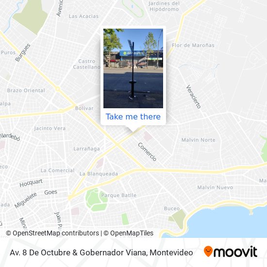 Av. 8 De Octubre & Gobernador Viana map
