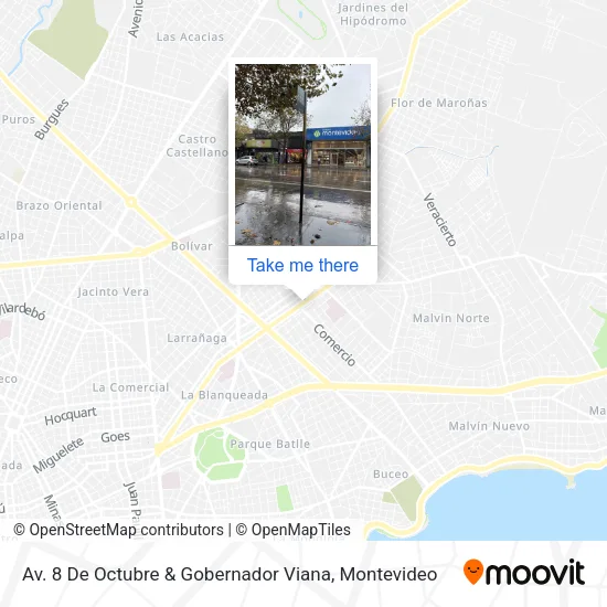 Av. 8 De Octubre & Gobernador Viana map