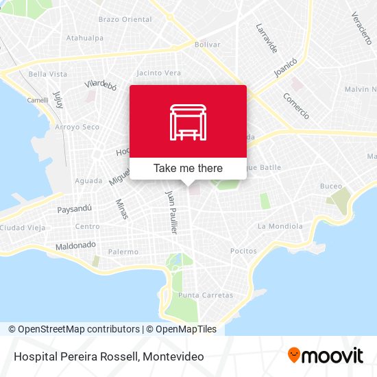 Hospital Pereira Rossell map