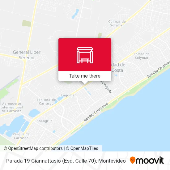 Parada 19 Giannattasio (Esq. Calle 70) map