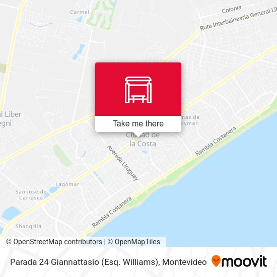 Mapa de Parada 24 Giannattasio (Esq. Williams)