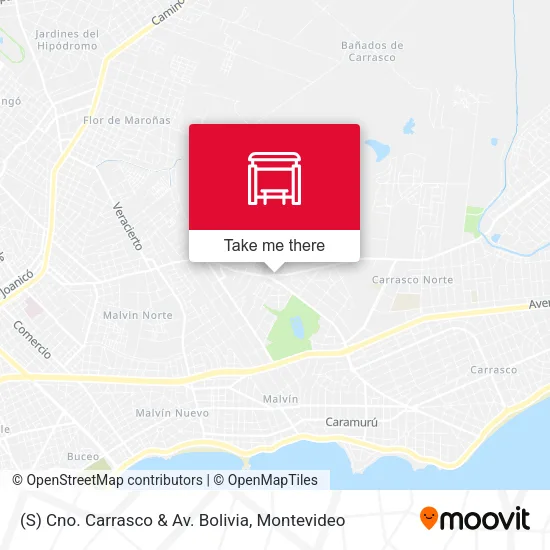 (S) Cno. Carrasco & Av. Bolivia map