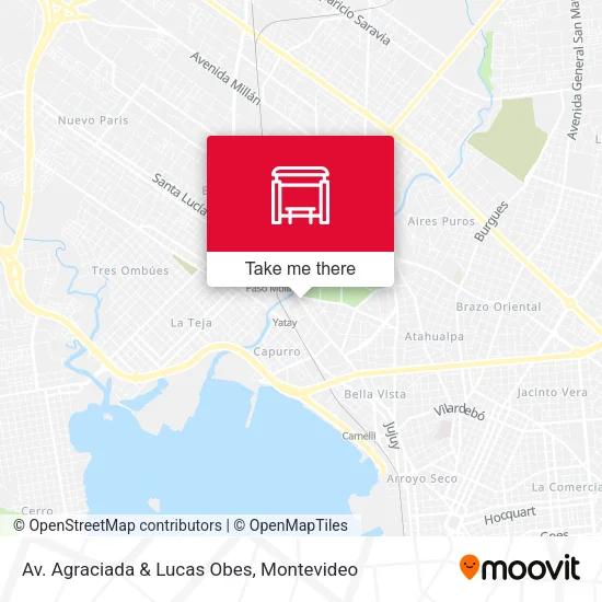 Mapa de Av. Agraciada & Lucas Obes