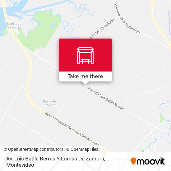 Av. Luis Batlle Berres Y Lomas De Zamora map