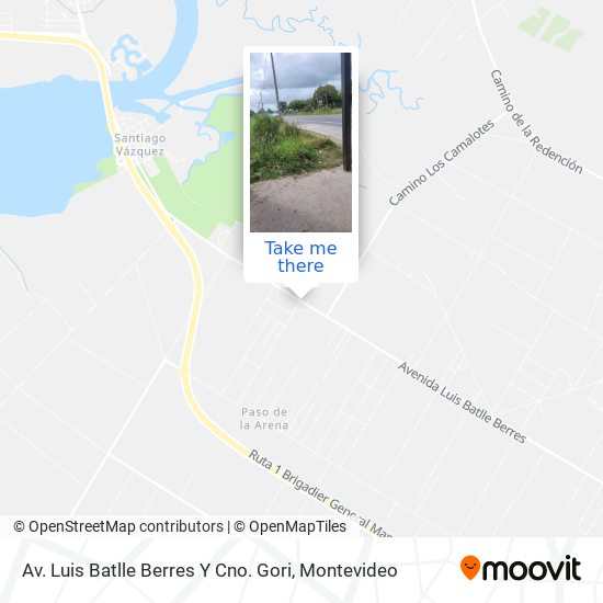 Av. Luis Batlle Berres Y Cno. Gori map
