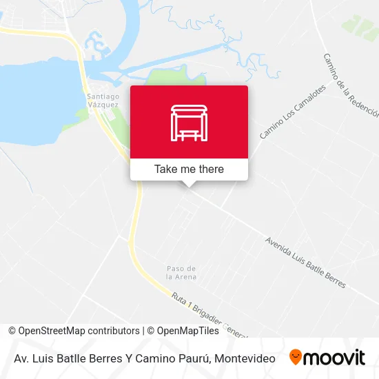 Mapa de Av. Luis Batlle Berres Y Camino Paurú