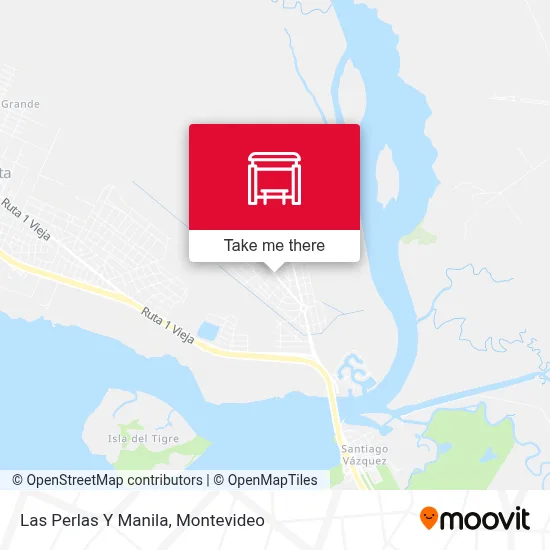 Las Perlas Y Manila map