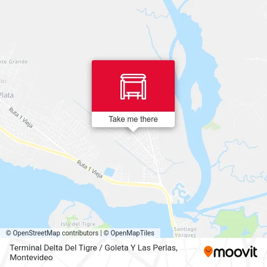 Terminal Delta Del Tigre / Goleta Y Las Perlas map
