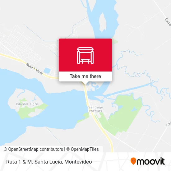 Ruta 1 & M. Santa Lucía map