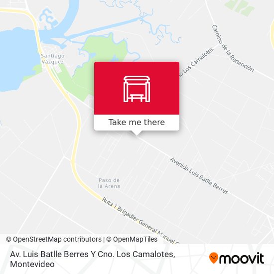 Av. Luis Batlle Berres Y Cno. Los Camalotes map