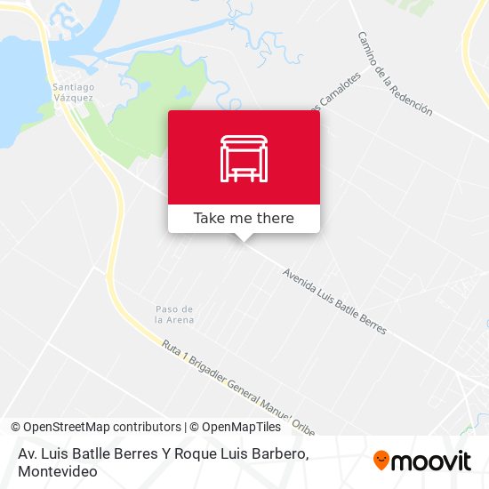 Av. Luis Batlle Berres Y Roque Luis Barbero map