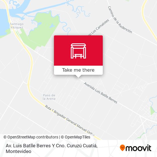 Mapa de Av. Luis Batlle Berres Y Cno. Curuzú Cuatiá