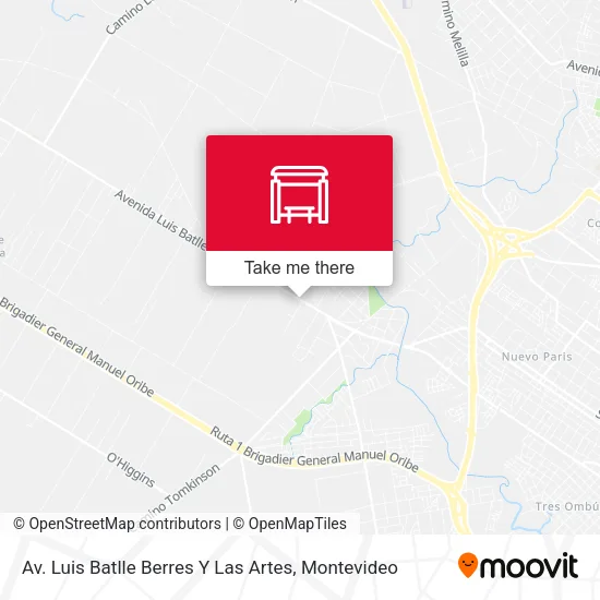 Mapa de Av. Luis Batlle Berres Y Las Artes