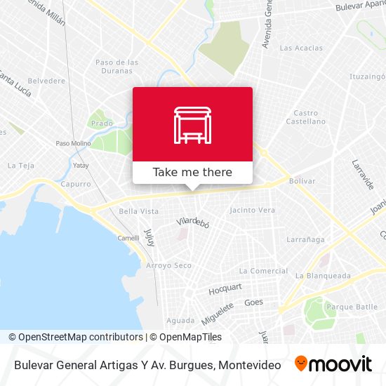 Bulevar General Artigas Y Av. Burgues map