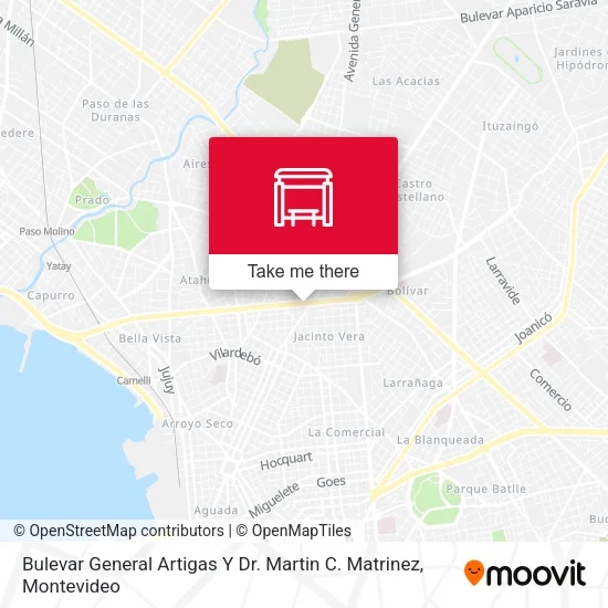 Mapa de Bulevar General Artigas Y Dr. Martin C. Matrinez