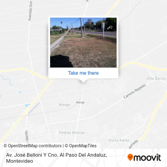 Mapa de Av. José Belloni Y Cno. Al Paso Del Andaluz