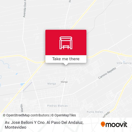 Av. José Belloni Y Cno. Al Paso Del Andaluz map