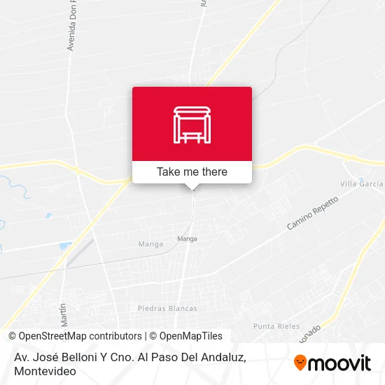 Mapa de Av. José Belloni Y Cno. Al Paso Del Andaluz