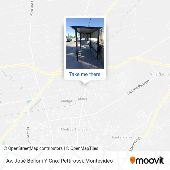 Mapa de Av. José Belloni Y Cno. Pettirossi