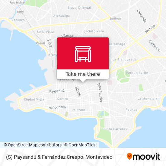 (S) Paysandú & Fernández Crespo map