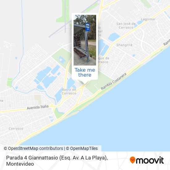 Parada 4 Giannattasio (Esq. Av. A La Playa) map