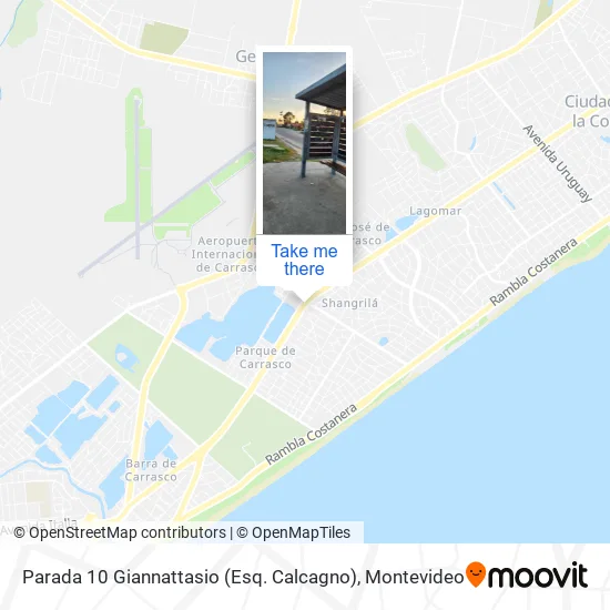 Mapa de Parada 10 Giannattasio (Esq. Calcagno)