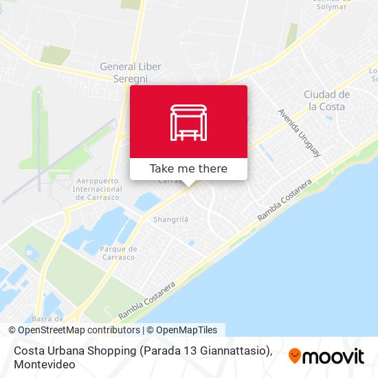 Costa Urbana Shopping (Parada 13 Giannattasio) map