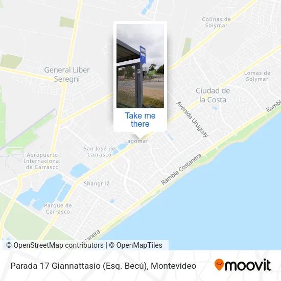 Mapa de Parada 17 Giannattasio (Esq. Becú)