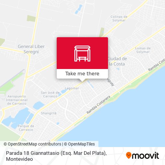 Parada 18 Giannattasio (Esq. Mar Del Plata) map