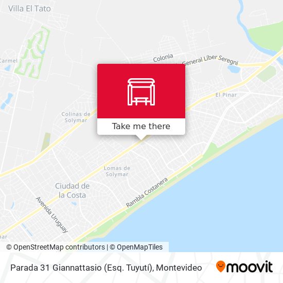 Mapa de Parada 31 Giannattasio (Esq. Tuyutí)