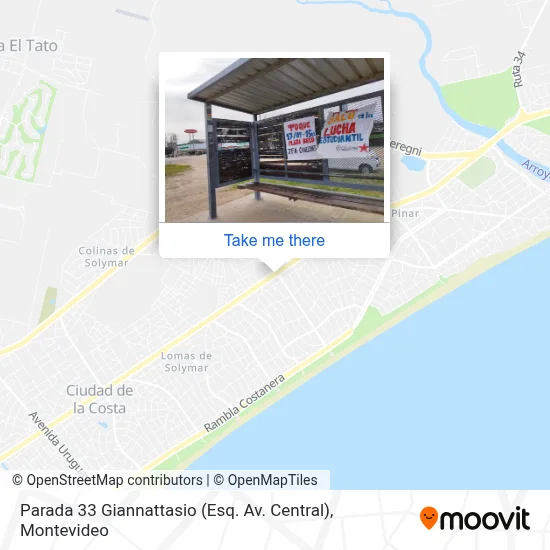 Parada 33 Giannattasio (Esq. Av. Central) map
