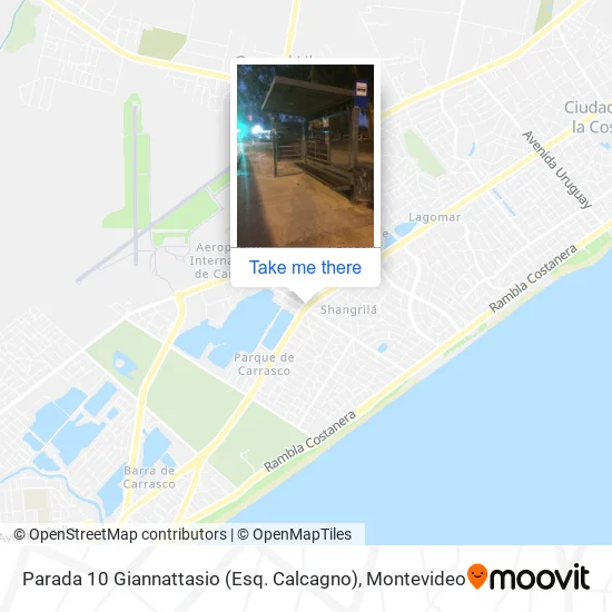 Mapa de Parada 10 Giannattasio (Esq. Calcagno)