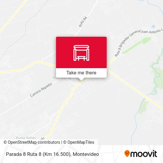 Mapa de Parada 8 Ruta 8 (Km 16.500)