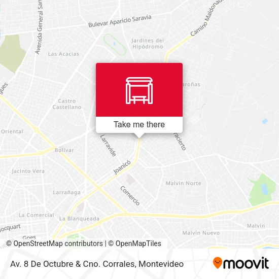 Mapa de Av. 8 De Octubre & Cno. Corrales