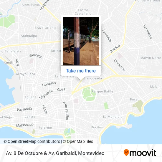 Mapa de Av. 8 De Octubre & Av. Garibaldi