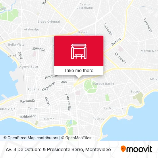 Mapa de Av. 8 De Octubre & Presidente Berro