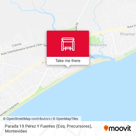 Parada 19 Pérez Y Fuentes (Esq. Precursores) map