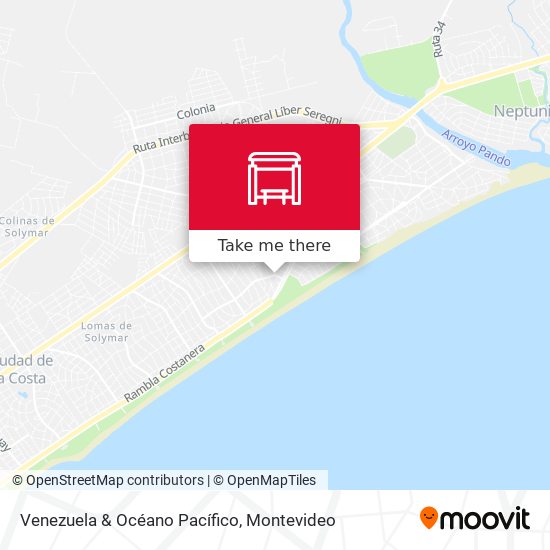 Venezuela & Océano Pacífico map