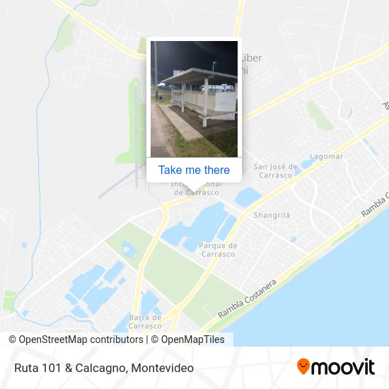 Ruta 101 & Calcagno map