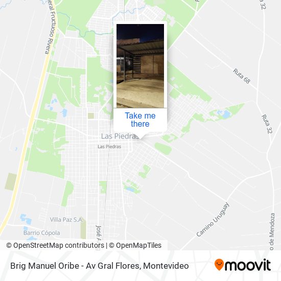 Mapa de Brig Manuel Oribe - Av Gral Flores
