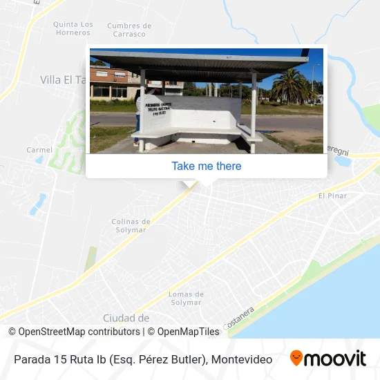 Parada 15 Ruta Ib (Esq. Pérez Butler) map