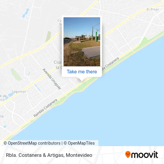 Rbla. Costanera & Artigas map