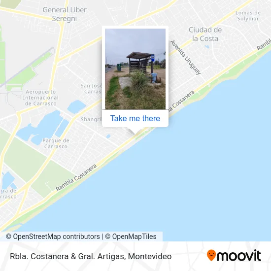 Rbla. Costanera & Gral. Artigas map