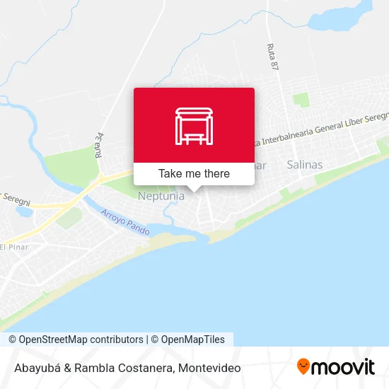 Mapa de Abayubá & Rambla Costanera
