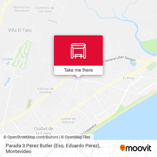 Mapa de Parada 3 Pérez Butler (Esq. Eduardo Pérez)
