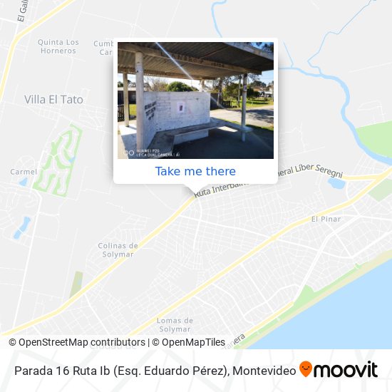 Parada 16 Ruta Ib (Esq. Eduardo Pérez) map