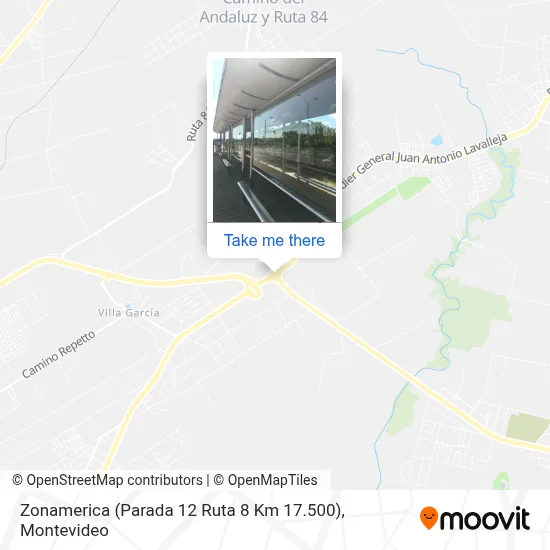 Mapa de Zonamerica (Parada 12 Ruta 8 Km 17.500)