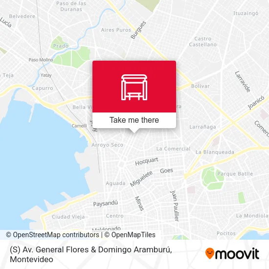 Mapa de (S) Av. General Flores & Domingo Aramburú
